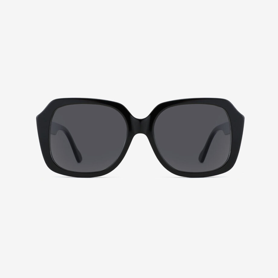 Manis Seabrook Black Women's Polarized Sunglasses Front View