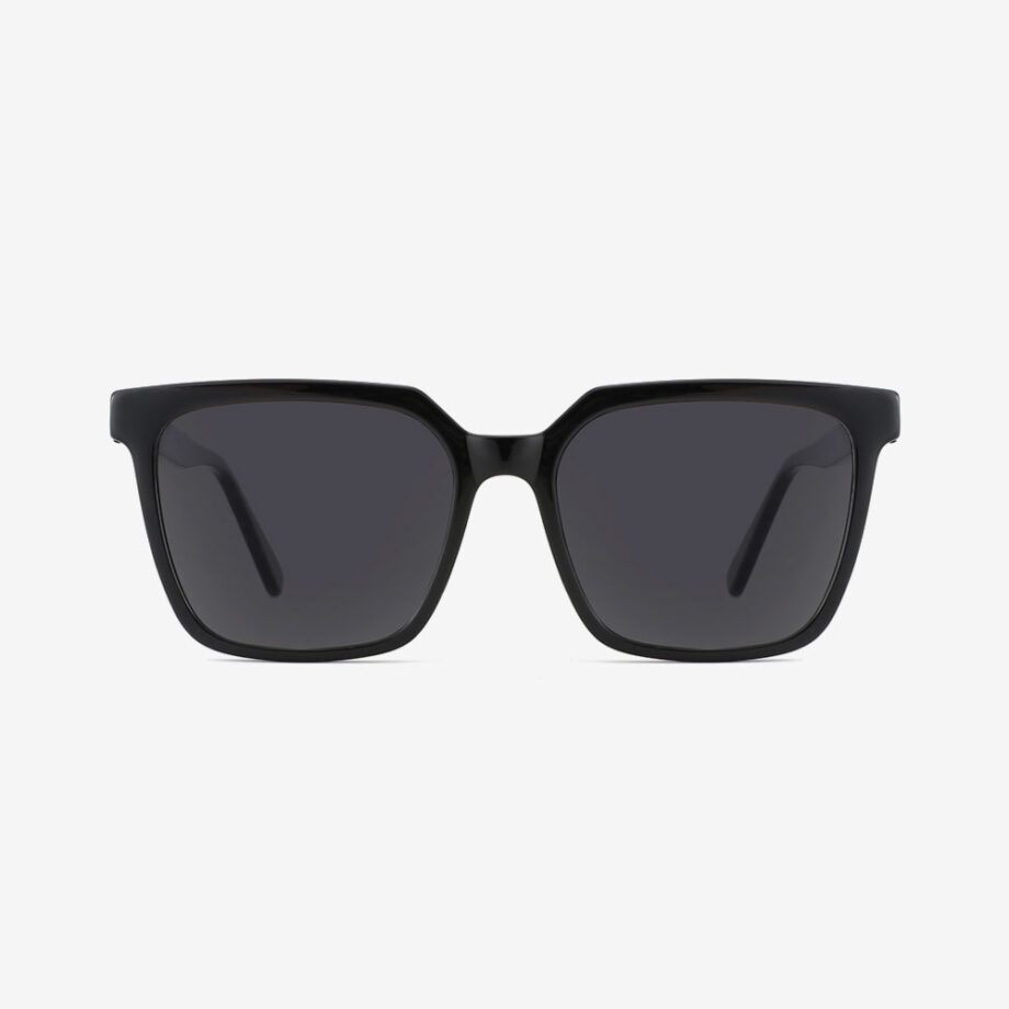 Manis Morgan Black Unisex Polarized Sunglasses