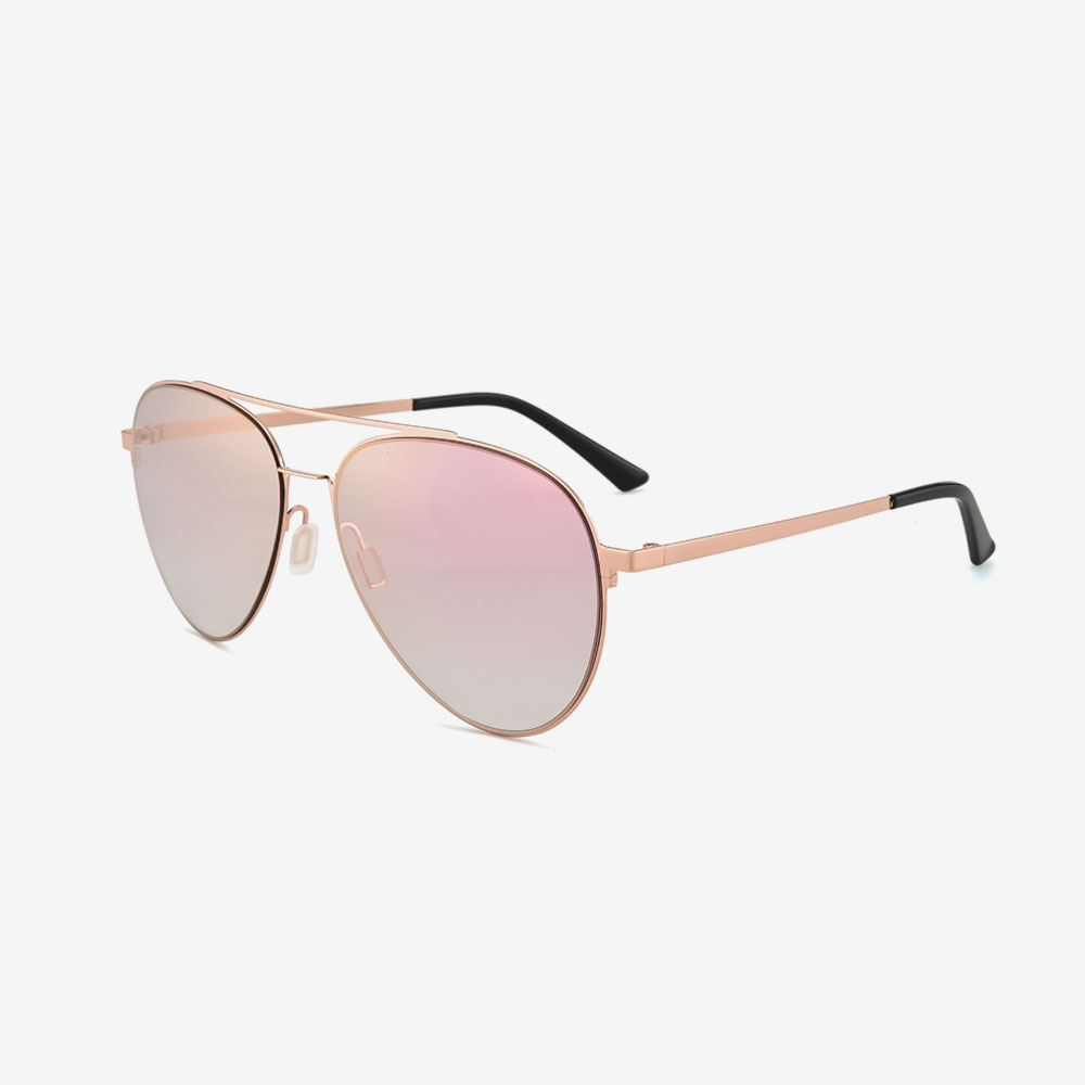 Manis Sonoma Rose Gold Magenta Mirror Unisex Polarized Sunglasses
