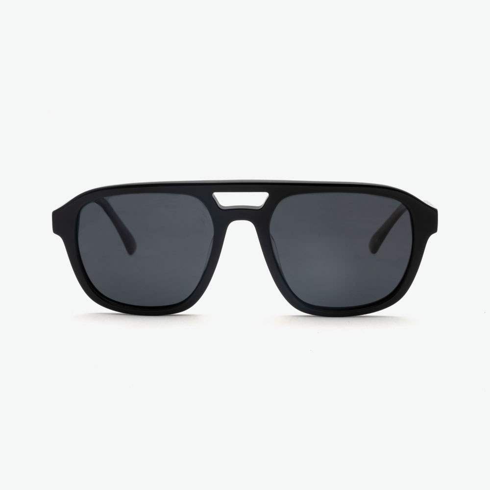 Jackson Black Manis Optics Polarized Aviator Sunglasses