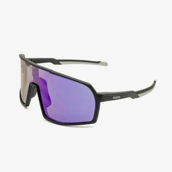 Manis Tokul Mountain Bike eyewear protection - Black and Gray with purple mirrored lens